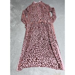 Rag & Bone Dress‎ Womens XS Long Sleeve Sheer Animal Print Velvet Boho